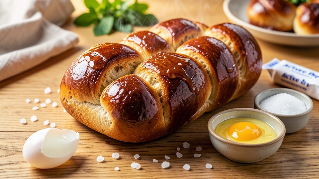 Authentic Jewish Challah Bread Recipe: Egg-Wash Shine and Braided Tradition