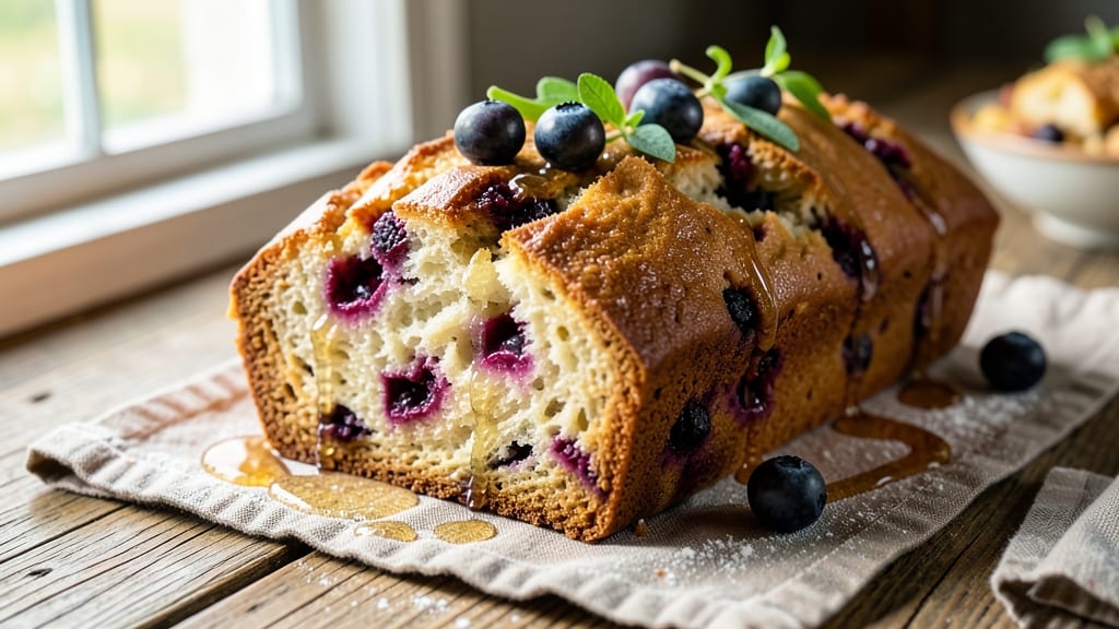 Amish Blueberry Bread Recipe By Daughter: Homestyle Swirls and Crusty Gold Crunch