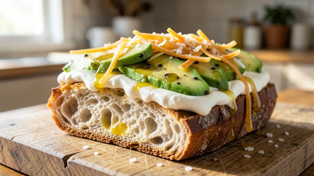 Avocado Cheese Egg Bread Recipe: Fluffy Layers Stuffed With Creamy Avocado