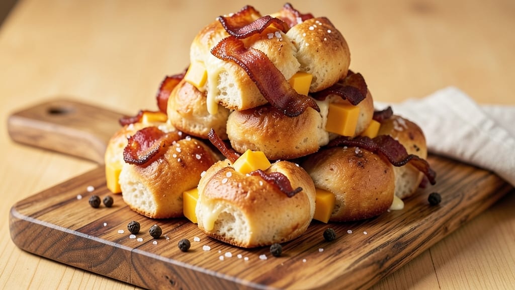Bacon and Cheese Monkey Bread Recipe: Pull-Apart Crunch With Melty Centers