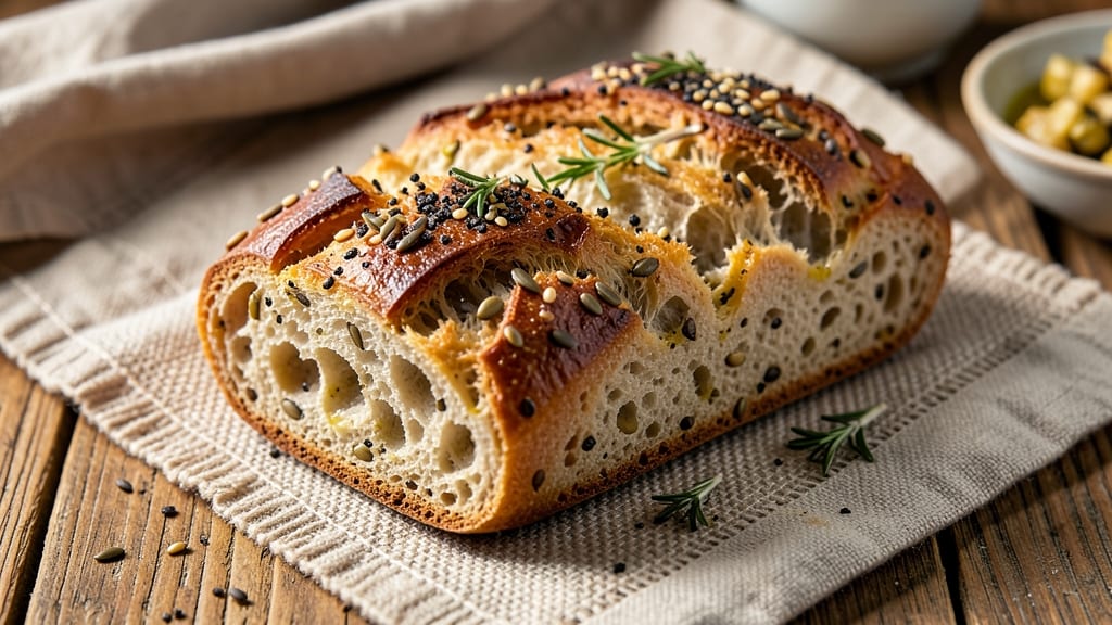 Artisan Seed Bread Recipe: Crusty Exteriors and Chewy Interiors