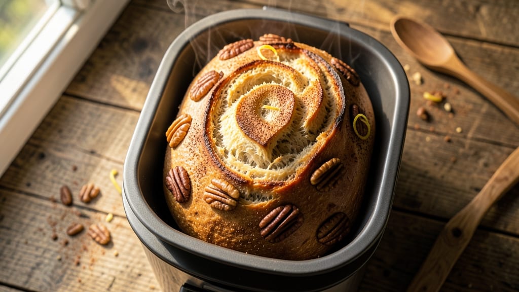 750g Bread Machine Recipe: Hands-Off Artisan Loaf With Honeyed Walnut Swirls