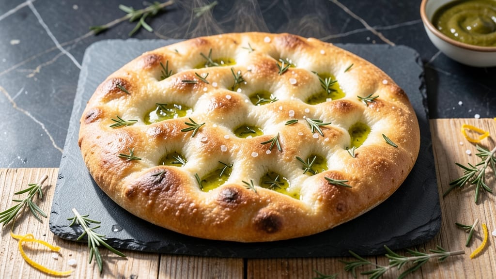 Airy Focaccia Bread Recipe: Olive Oil-Pooled Crust With Pillowy Softness