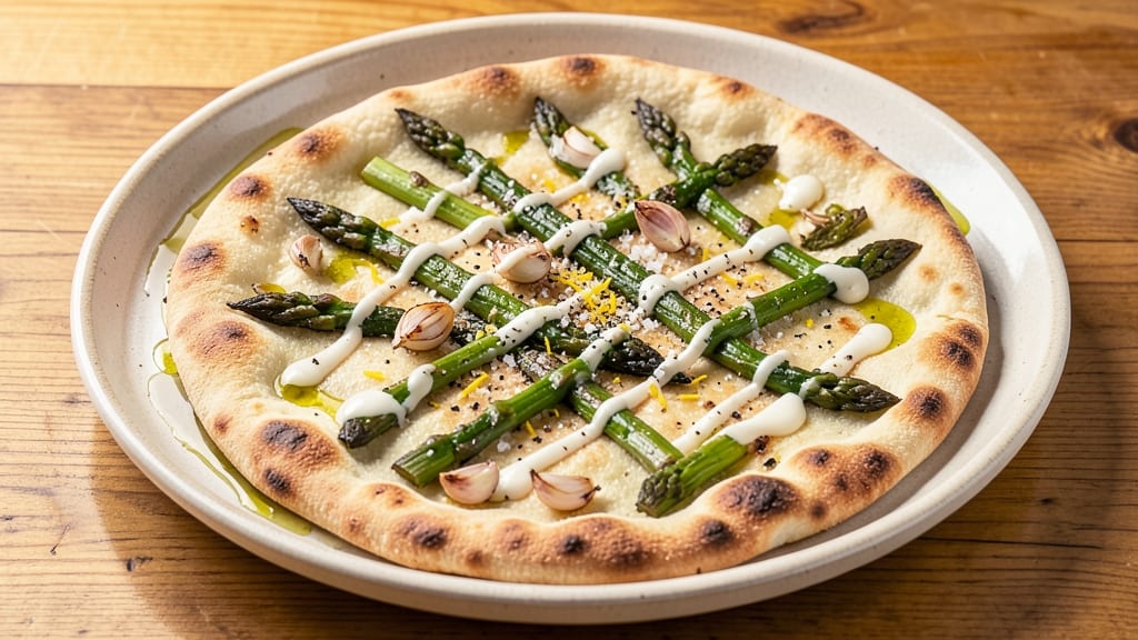 Asparagus Flatbread Pizza Recipe: Crispy Crust with Earthy Green Bite