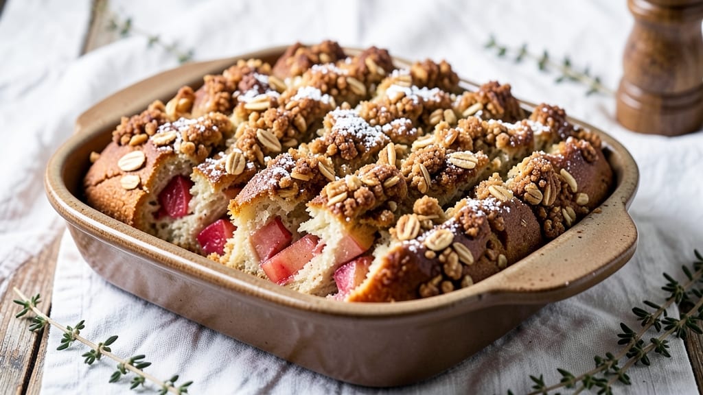 Apple Bread Recipe with Crumble Topping: Spiced Apple Filling and Buttery Crunch Combo