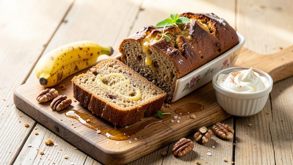 B Is For Banana Bread Recipe: Moist Crumb and Walnut Swirls