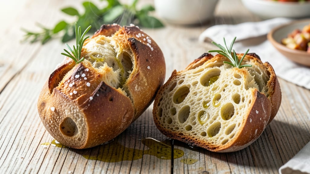 Artisan Ciabatta Bread Recipe: Airy Pockets and Crusty Gold in Every Bite