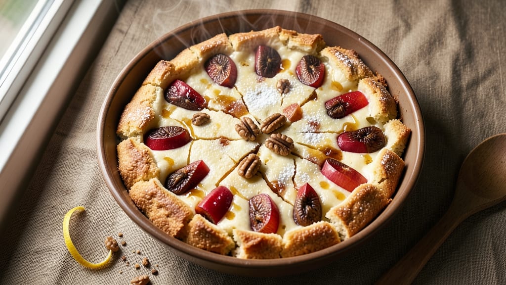 Apple Tuscan Bread Pudding Recipe: Spiced Apple and Walnut Swirl Delight