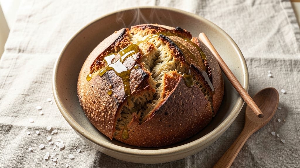 900g Bread Recipe: Dutch Oven Rise for Artisan Crust in 5 Hours