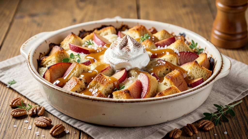 Apple Cider Bread Pudding Recipe: Spiced Cinnamon Swirls in Caramelized Cider Sauce