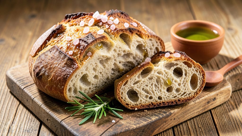 Authentic Ancient Roman Bread Recipe: Crusty, Olive-Oil Enriched Loaf With Roman Salt