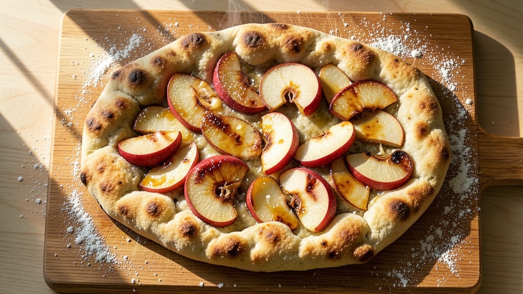 Apple Fritter Focaccia Bread Recipe: Caramelized Apple Swirls in Buttery Layers