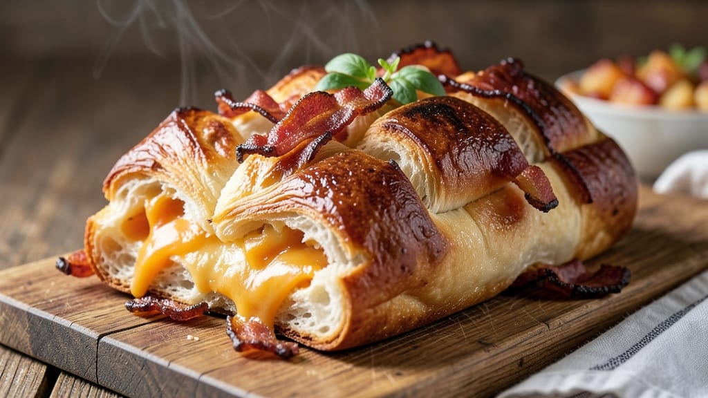 Bacon and Cheese Pull Apart Bread Recipe: Smoky-Salty Layers That Shatter With Every Tear
