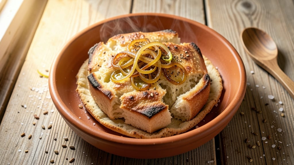 Algerian Matlouh Bread Recipe: Flaky Layers Stuffed With Spiced Onions and Herbs