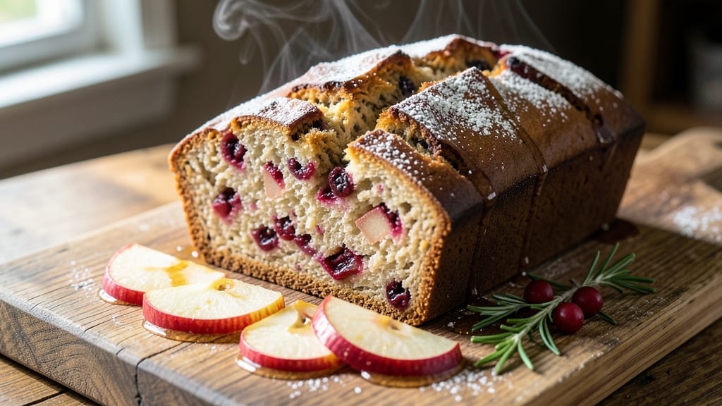 Apple Cranberry Bread Recipe With Dried Cranberries: Moist Crumb and Tart-Sweet Swirls