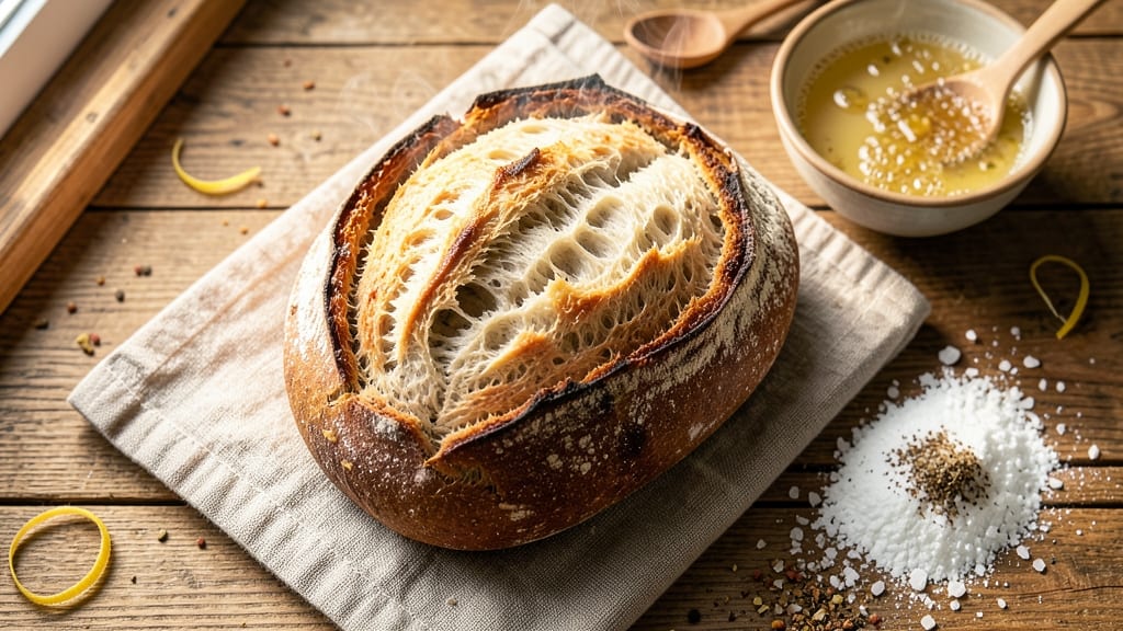 500-Gram Bread Recipe: Dutch Oven Sear and Steam for Crusty Gold