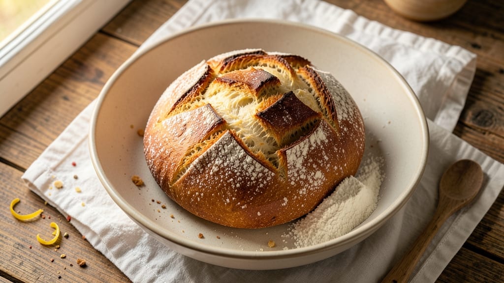 Airy Homemade Bread Recipe: Light as Clouds With No-Knead Magic