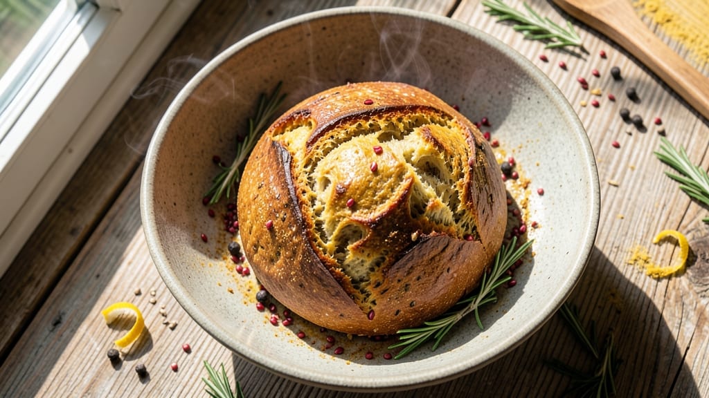 Anti-Inflammatory Sourdough Bread Recipe: Gut-Friendly Crust With Turmeric and Ginger