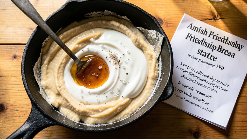 Amish Friendship Bread Starter Recipe Printable PDF: Foil-Sealed Rise Trick for Crusty Crumb