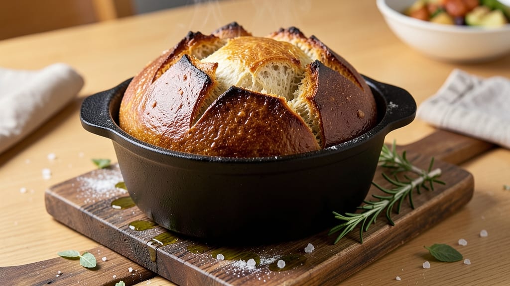 7-Quart Dutch Oven Bread Recipe: No-Knead Rise for Crusty Gold Edges