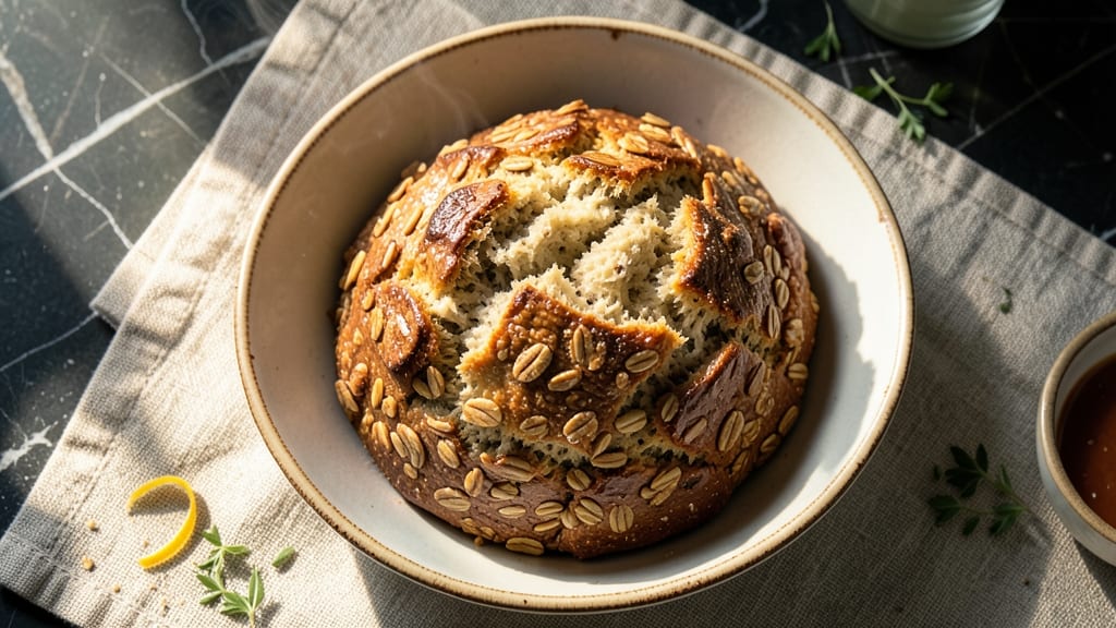 Artisan Oat Bread Recipe: Dutch Oven Crust With Foil-Sealed Softness Inside