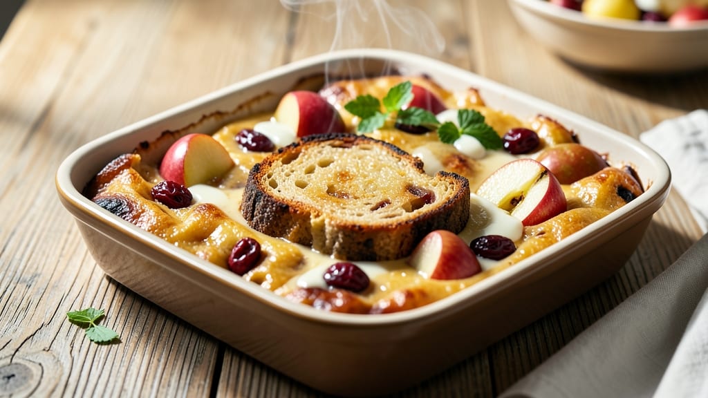 Apple Raisin Bread Pudding Recipe: Warm Spice and Fruit Infusion in Every Bite