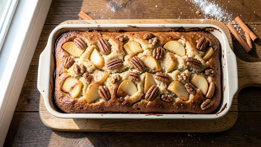 Apple Praline Bread Recipe: Buttery Crust With Caramelized Nut Swirls