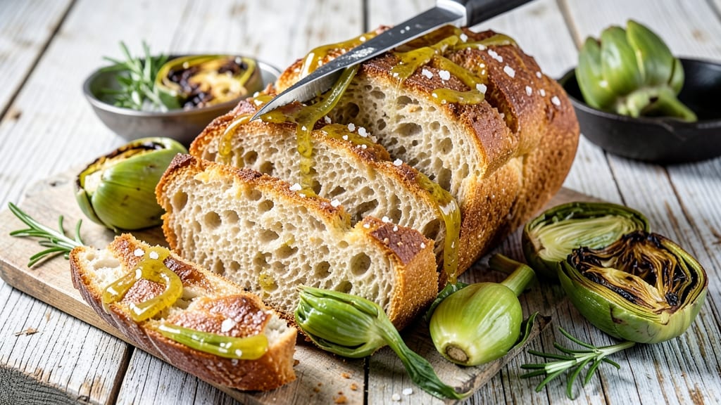 Artichoke Bread Pescadero Recipe: Herbed Olive Oil Crust With Tangy Artichoke Swirls